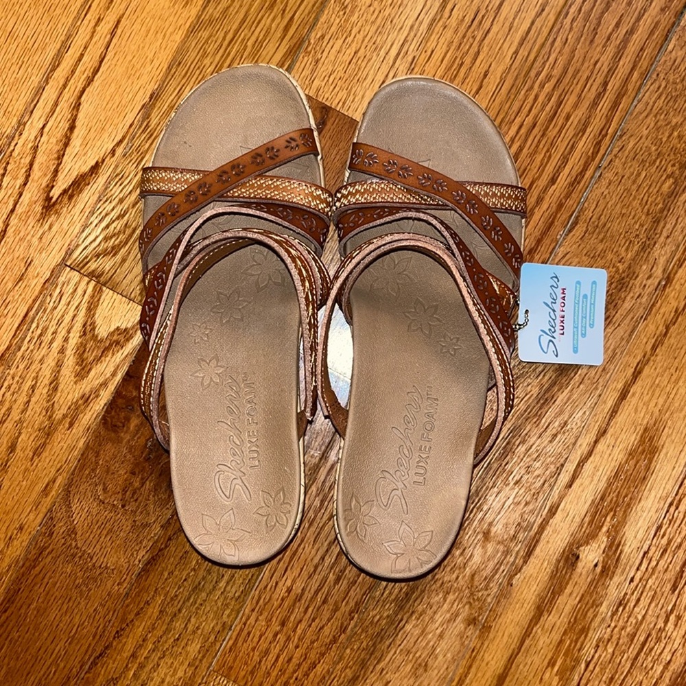 Skechers Brown Tan Wedges